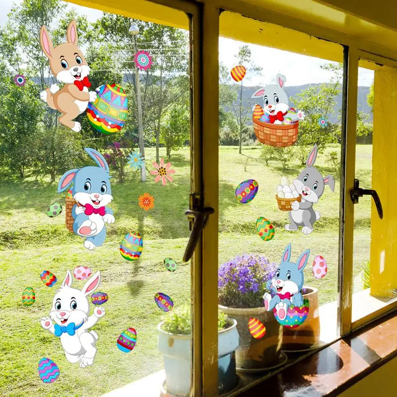 Velké velikonoční samolepky na okno