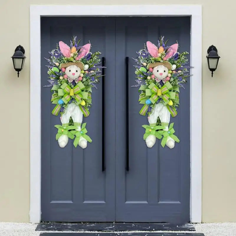 Velká ozdoba na dveře velikonoční zajíc
