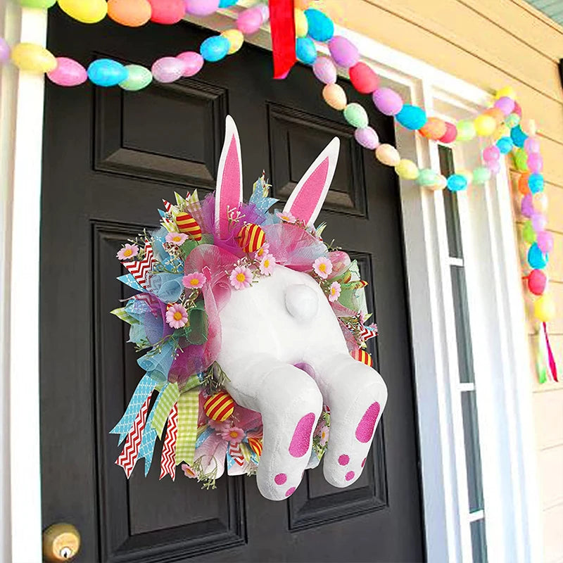 Vtipná ozdoba na dveře velikonoční zajíc - více variant