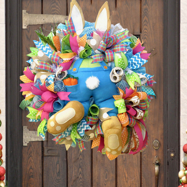 Vtipná velikonoční dekorace na dveře - více variant