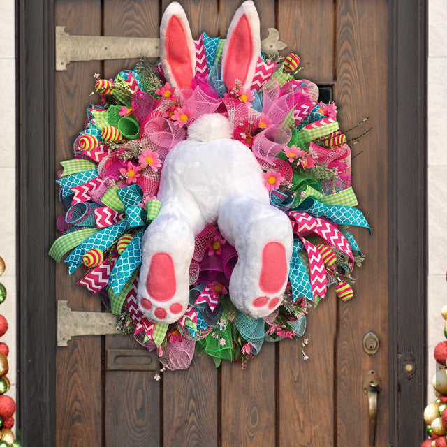 Vtipná velikonoční dekorace na dveře - více variant
