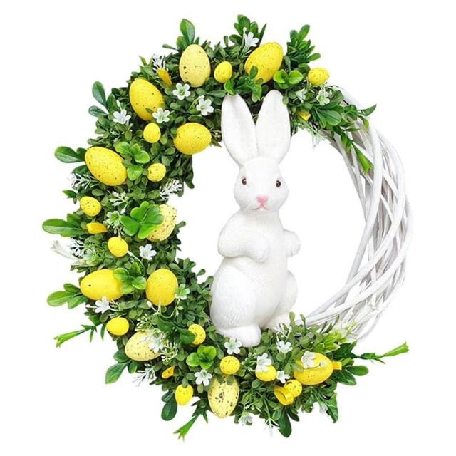 Dekorativní velikonoční věnec s králíkem - více variant