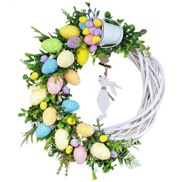 Dekorativní velikonoční věnec s králíkem - více variant