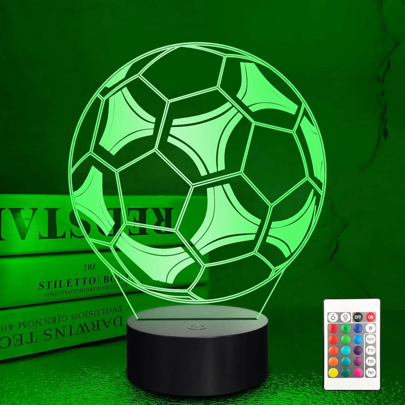 Lampa s 3D iluzí fotbalový míč - více variant