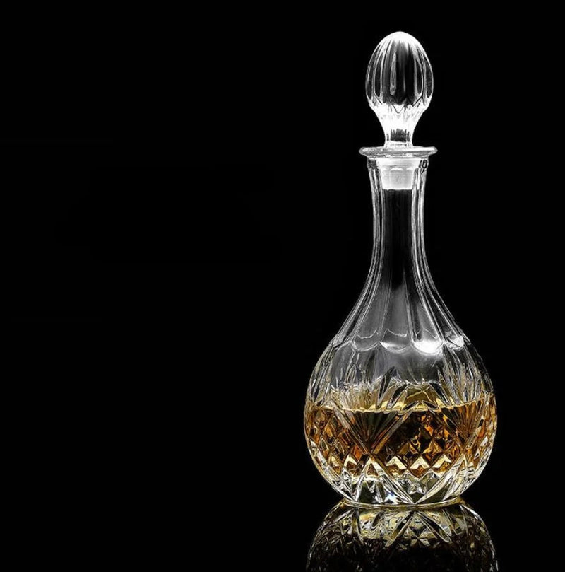 ImperialGlass™ Skleněná karafa na whiskey - luxusní barová láhev z křišťálového skla