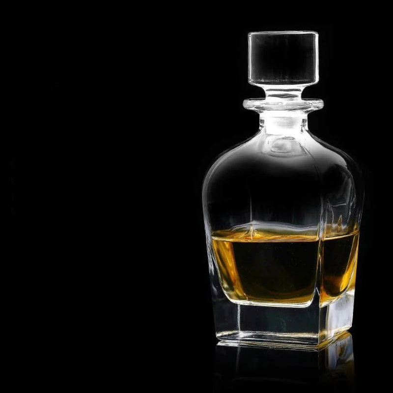 ImperialGlass™ Skleněná karafa na whiskey - luxusní barová láhev z křišťálového skla