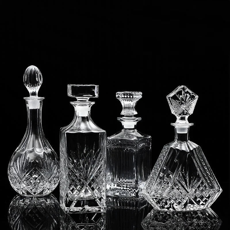 ImperialGlass™ Skleněná karafa na whiskey - luxusní barová láhev z křišťálového skla