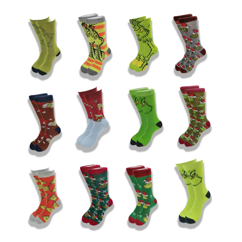 Vtipné vánoční ponožky Grinch - více variant