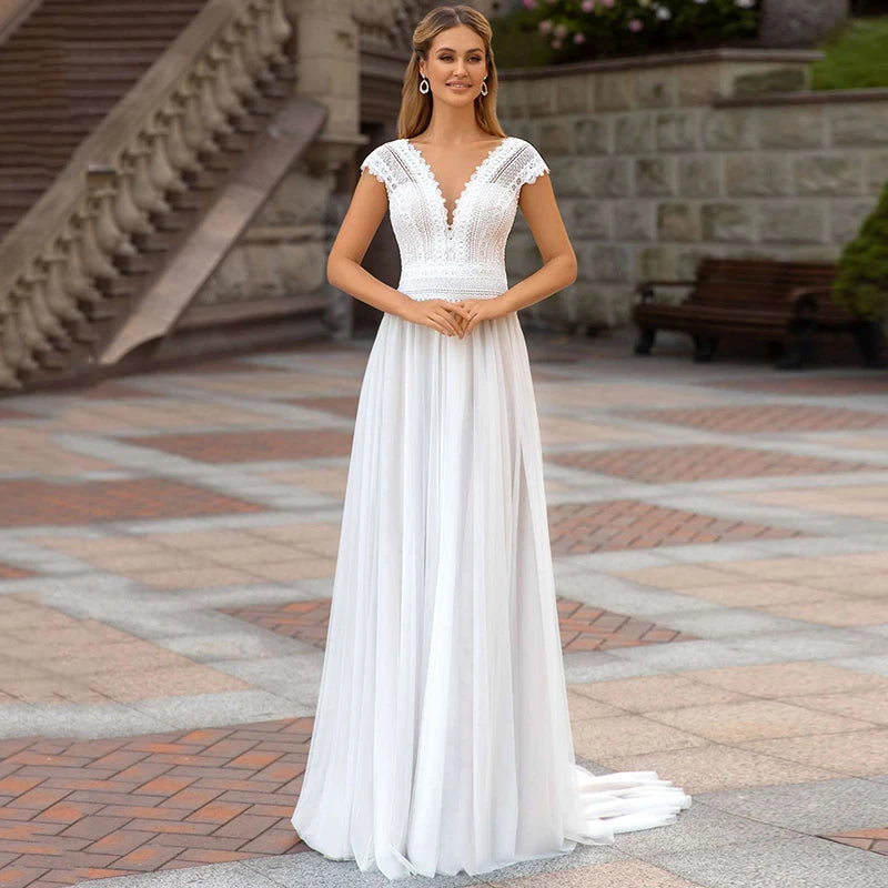 Wedding beauty™ Dámské elegantní svatební šaty
