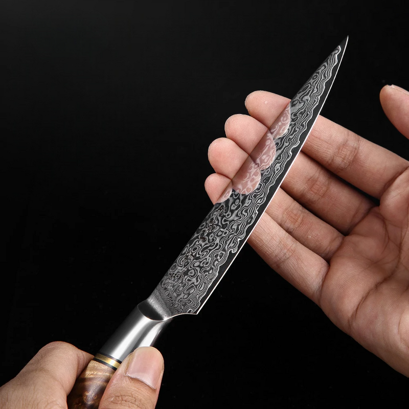 HEZHEN univerzální kuchyňský nůž z damaškové oceli