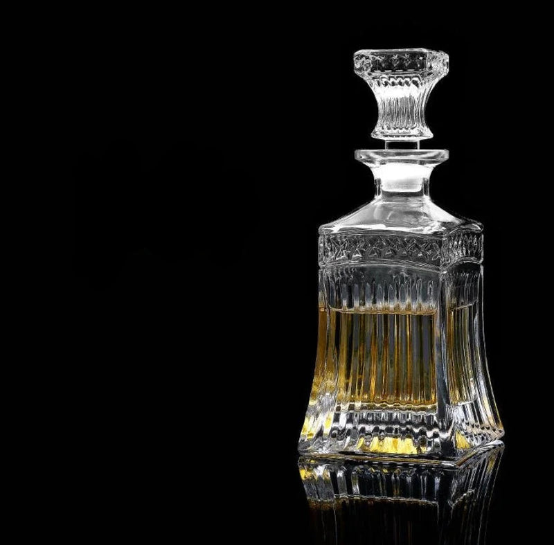 ImperialGlass™ Skleněná karafa na whiskey - luxusní barová láhev z křišťálového skla