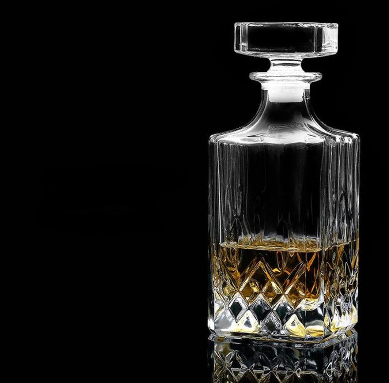 ImperialGlass™ Skleněná karafa na whiskey - luxusní barová láhev z křišťálového skla