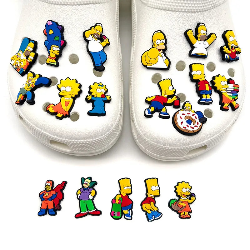 Ozdoby na boty Crocs Simpsonovi - 18 ks