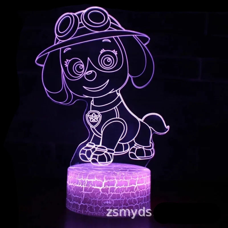 Lampa s 3D iluzí Paw Patrol - více variant