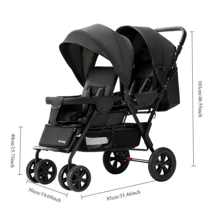 BabyNest™ Kočárek pro dvojčata - více variant