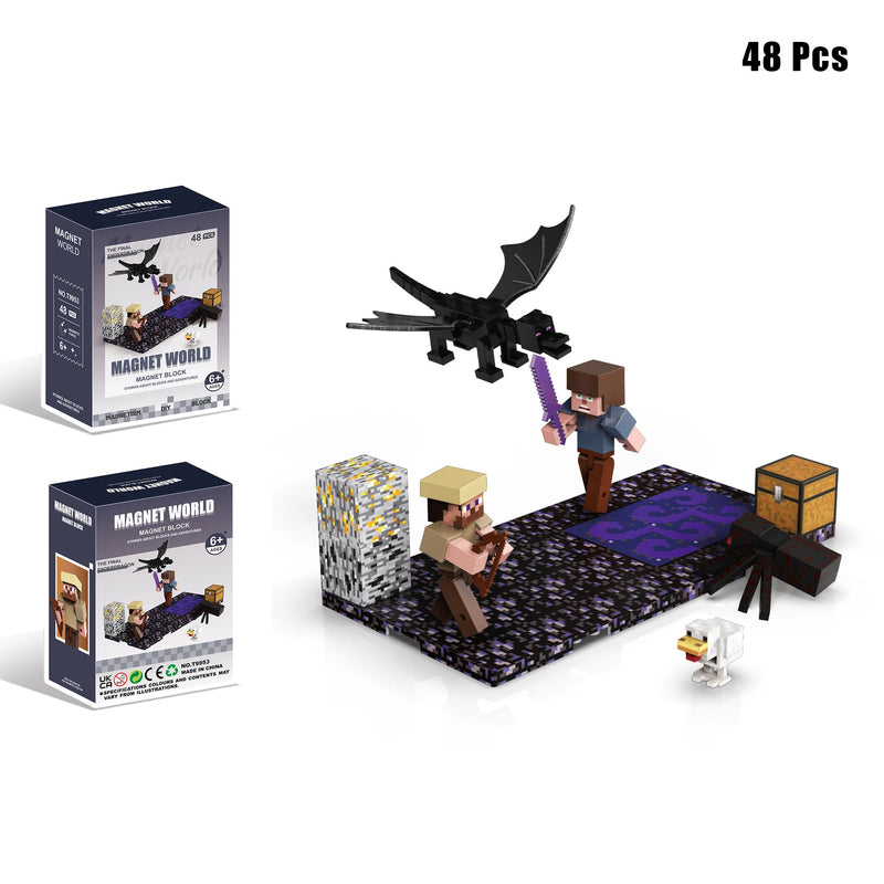 Figurky Minecraft k magnetické stavebnici - více variant