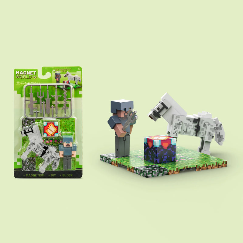 Figurky Minecraft k magnetické stavebnici - více variant