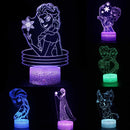 Lampa s 3D iluzí Frozen - více variant