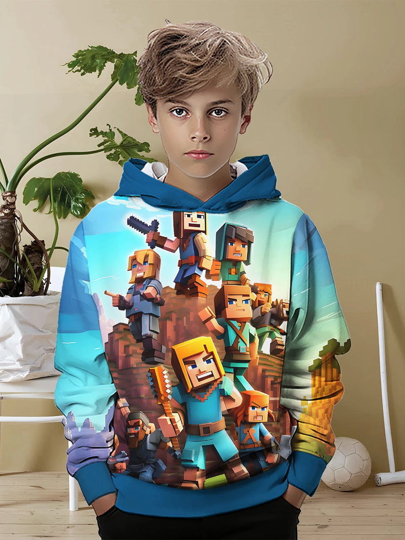 Designová dětská mikina Minecraft - více variant
