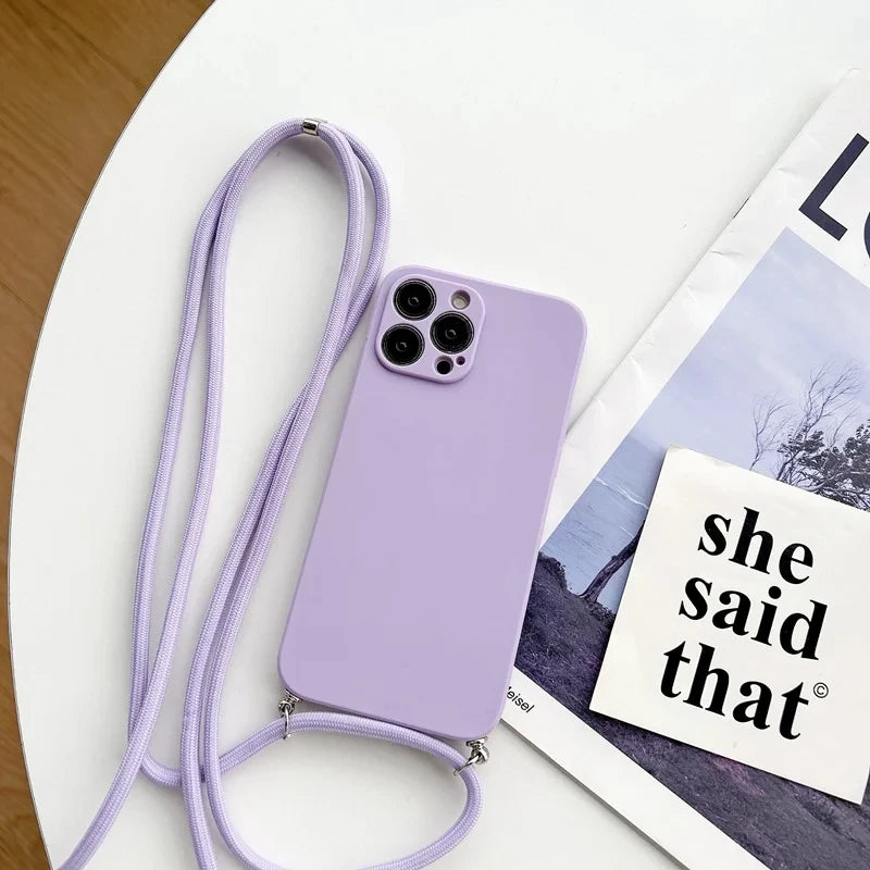 Crossbody popruh a kryt na iPhone - více variant