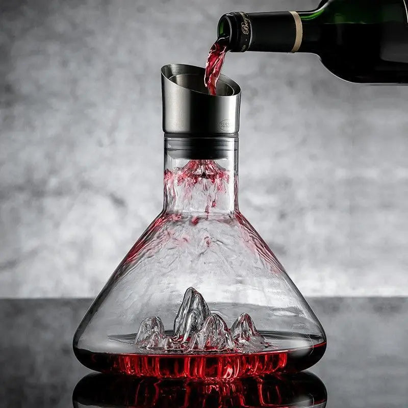 Ručně vyráběná křišťálová karafa na whiskey a víno - 1500 ml