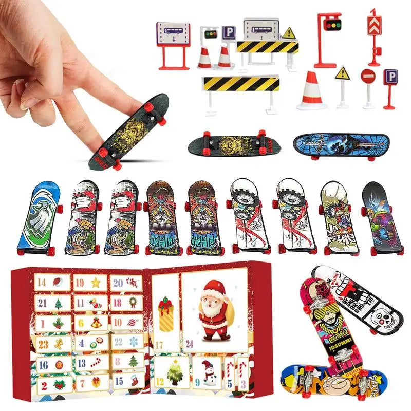 Adventní kalendář fingerboard