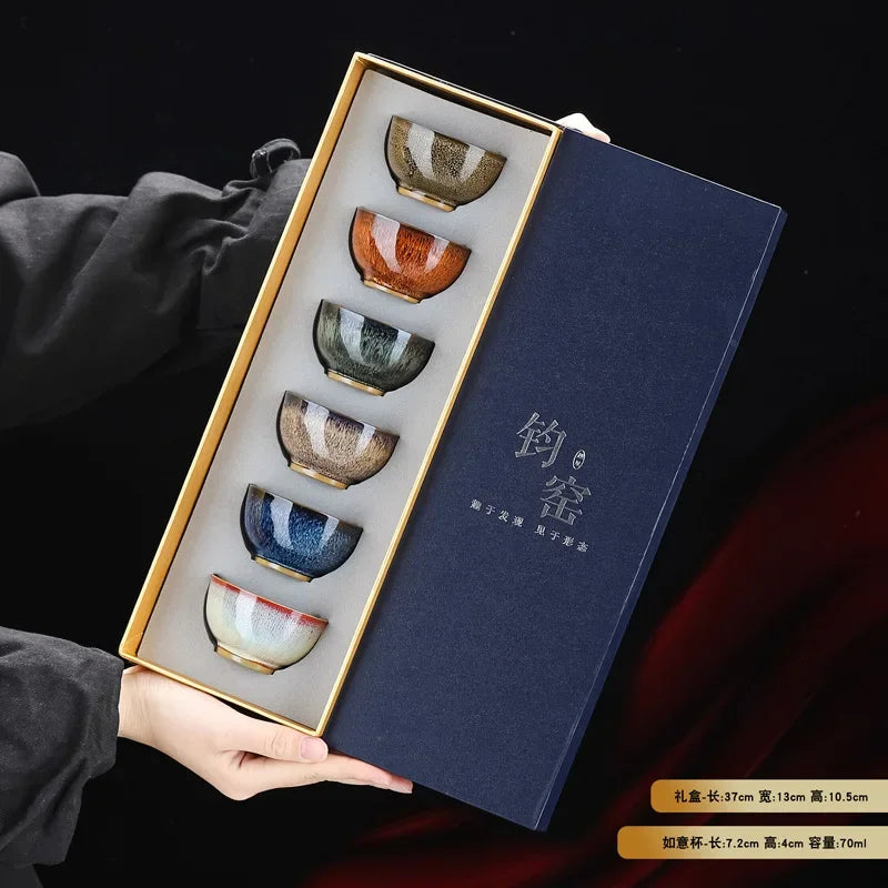Tradiční japonské porcelánové hrnečky na čaj - více variant