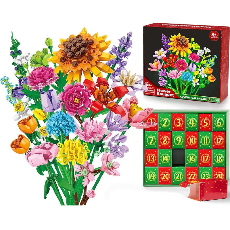 Premium adventní kalendář Flower Bouquet - více variant