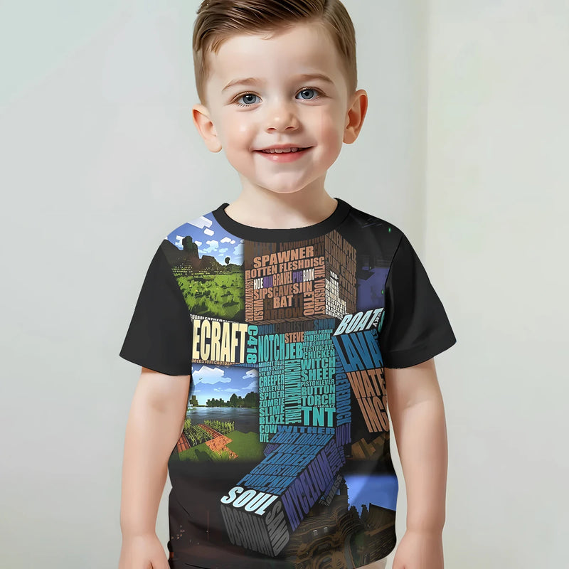 Stylové dětské tričko Minecraft - více variant