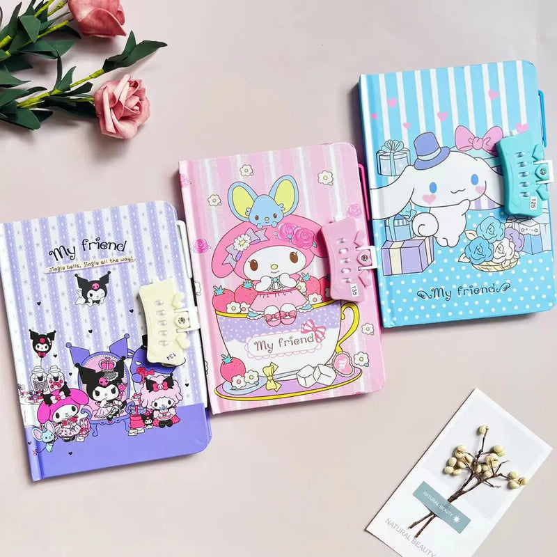 Dívčí deník se zámkem Sanrio - více variant