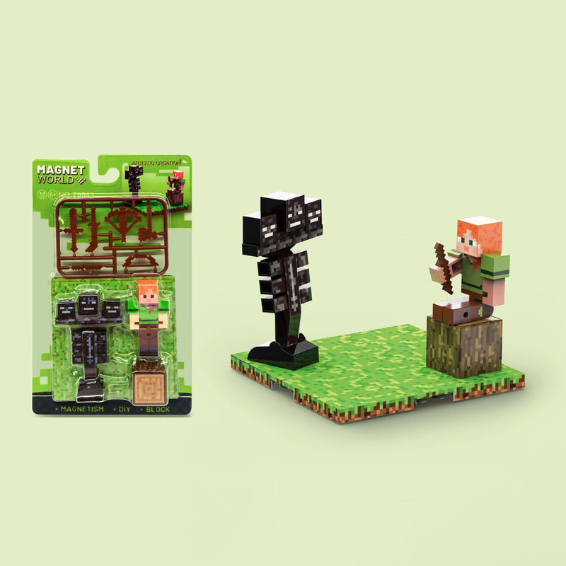 Figurky Minecraft k magnetické stavebnici - více variant