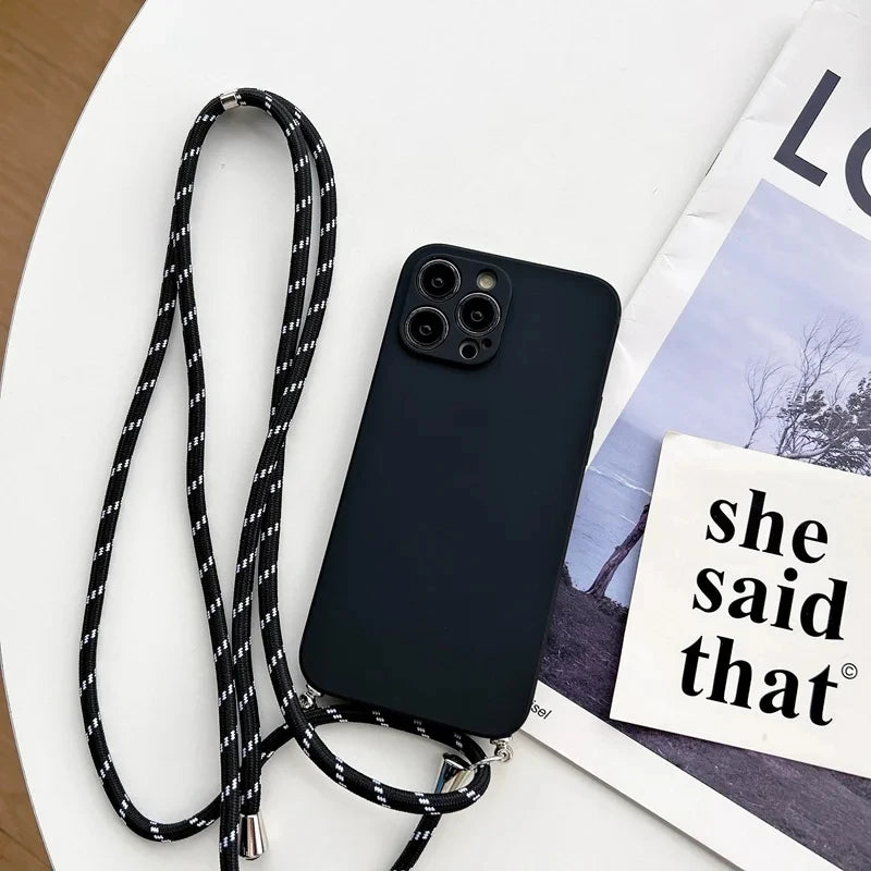 Crossbody popruh a kryt na iPhone - více variant