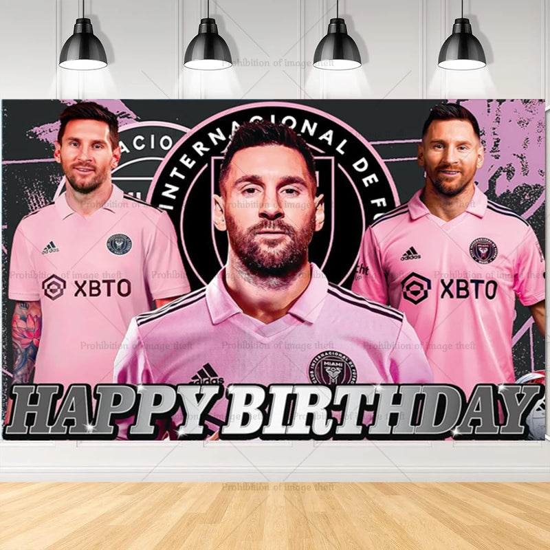 Narozeninový fotbalový párty set s balónky Lionel Messi - více variant