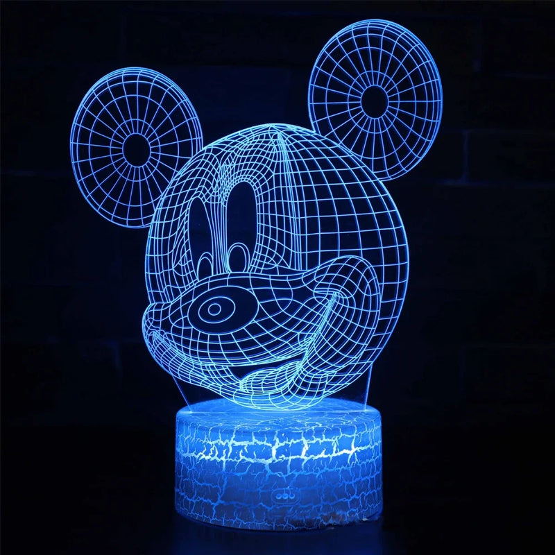 Lampa s 3D iluzí Mickey Mouse - více variant