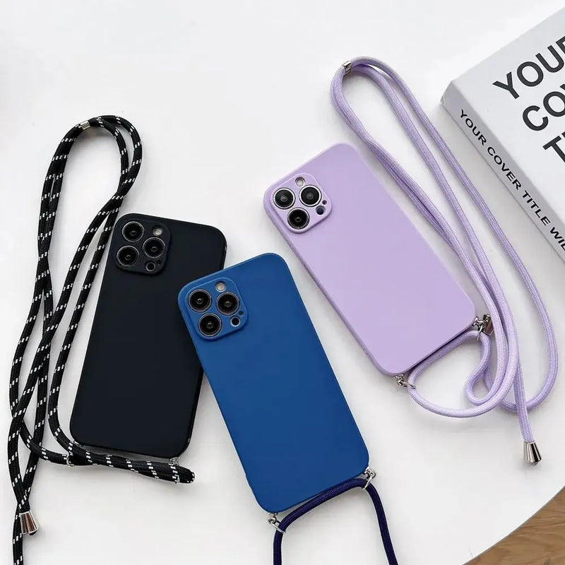 Crossbody popruh a kryt na iPhone - více variant