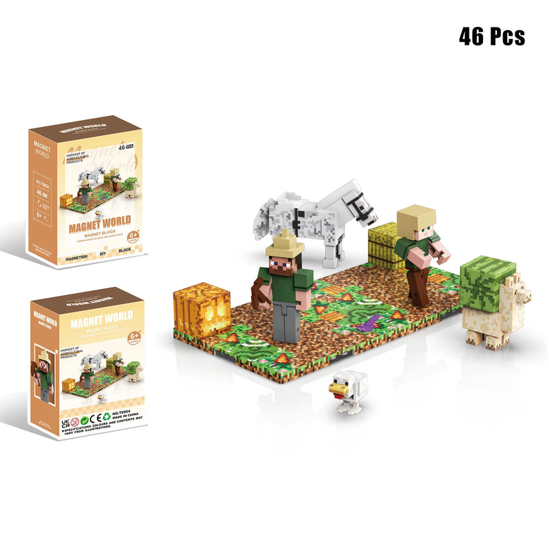Figurky Minecraft k magnetické stavebnici - více variant