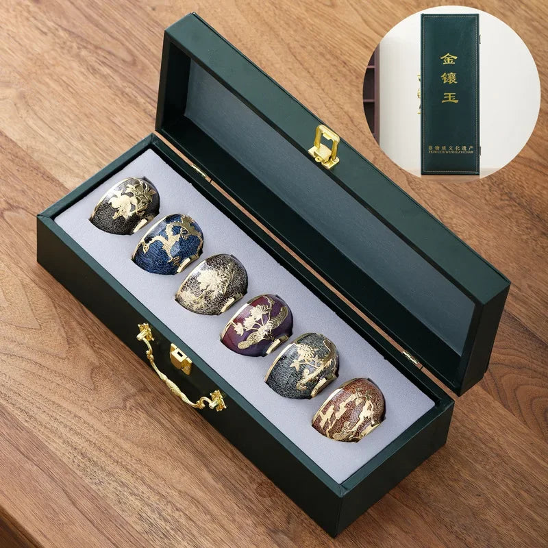 Tradiční japonské porcelánové hrnečky na čaj - více variant