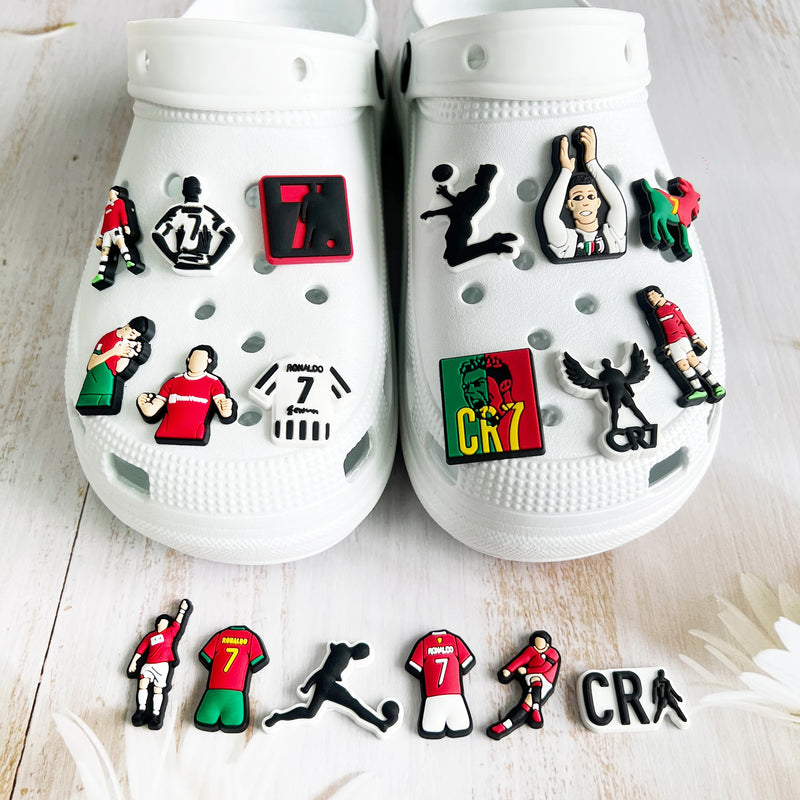 Ozdoby na boty Crocs fotbal Cristiano Ronaldo - 18 ks