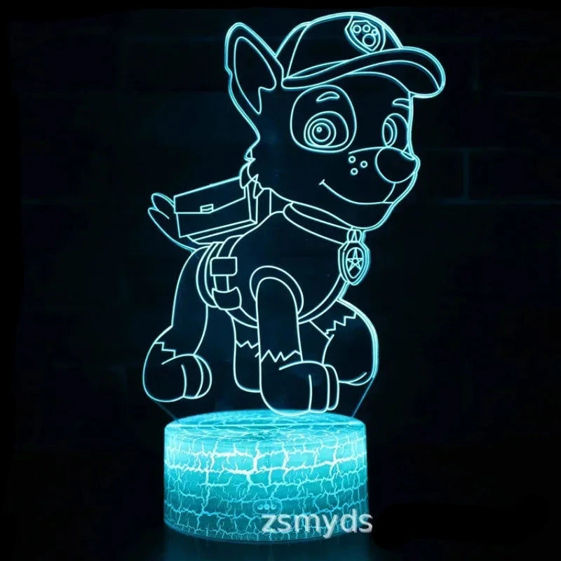 Lampa s 3D iluzí Paw Patrol - více variant