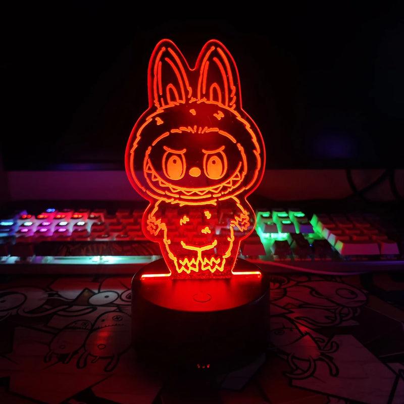 Lampa s 3D iluzí Labubu - více variant