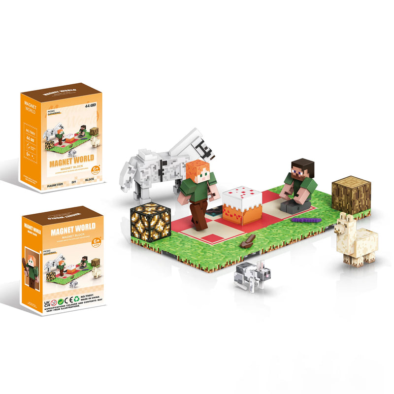 Figurky Minecraft k magnetické stavebnici - více variant