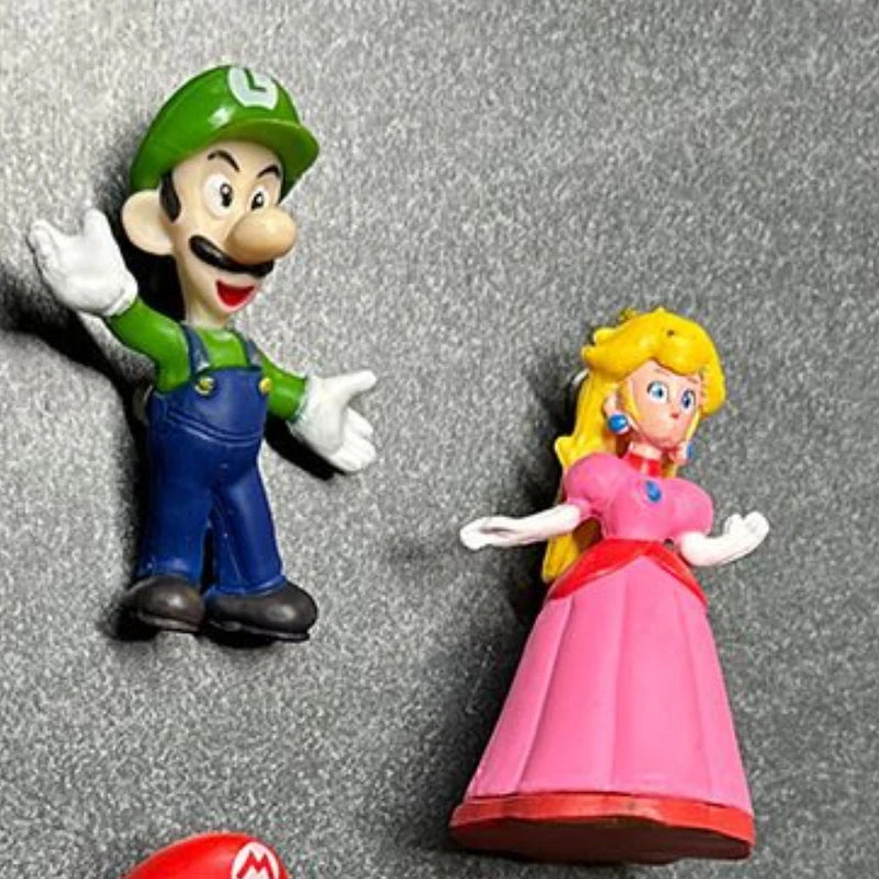 Designové 3D magnety na ledničku Super Mario - 6 ks