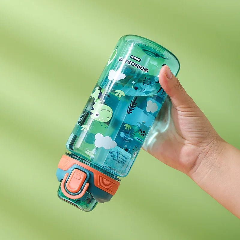 Dětská láhev na pití se zvířátky 600 ml - více variant
