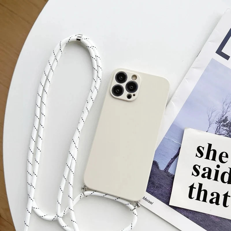 Crossbody popruh a kryt na iPhone - více variant