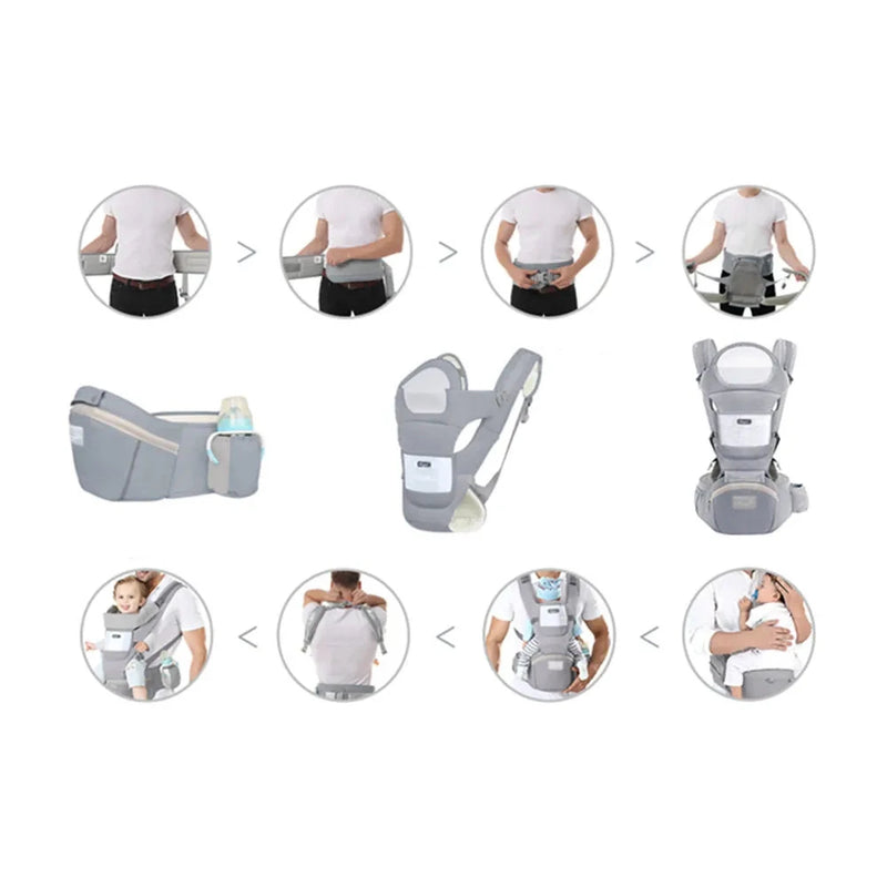 Ergonomické dětské nosítko s multifunkčním bederním sedákem - více variant