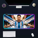 RGB svítící podložka pod klávesnici a myš Lionel Messi - více variant