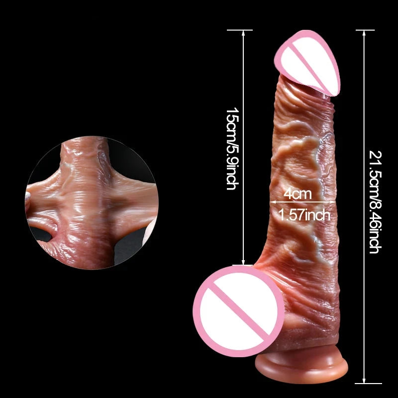 Realistické dildo s pohyblivou předkožkou - více variant