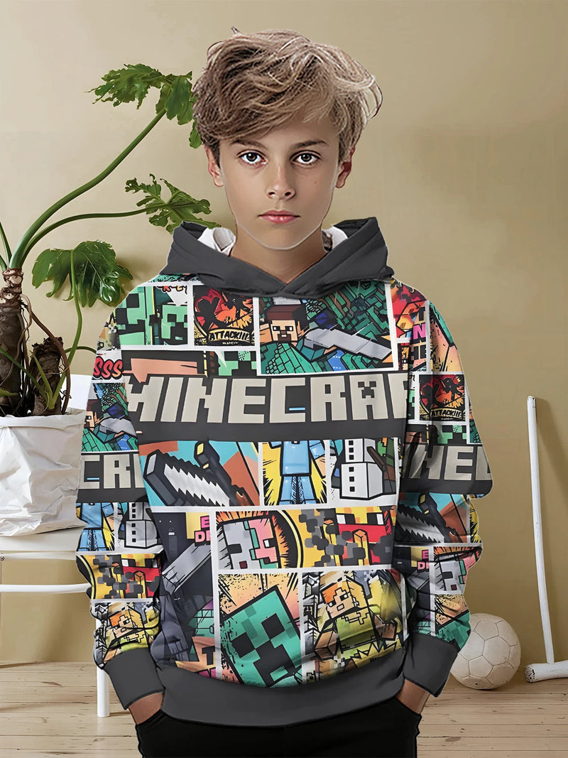 Designová dětská mikina Minecraft - více variant