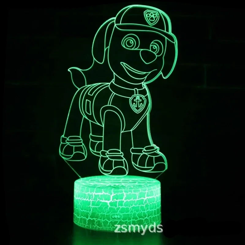Lampa s 3D iluzí Paw Patrol - více variant
