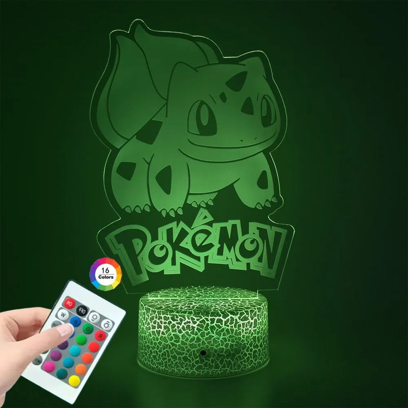 Lampa s 3D iluzí Pokémon